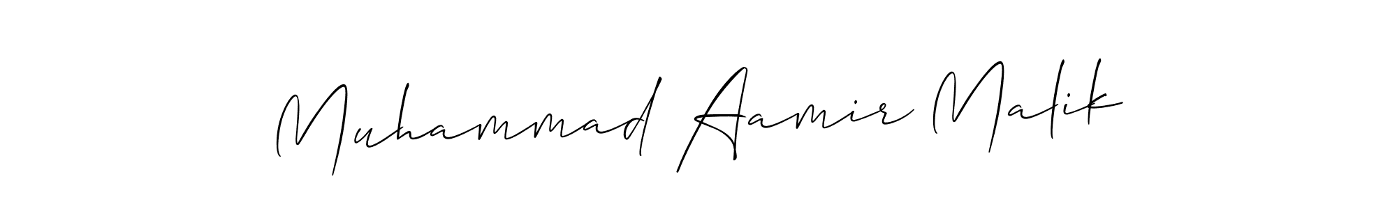 Also You can easily find your signature by using the search form. We will create Muhammad Aamir Malik name handwritten signature images for you free of cost using Allison_Script sign style. Muhammad Aamir Malik signature style 2 images and pictures png