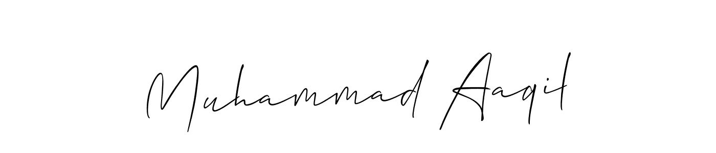 How to make Muhammad Aaqil signature? Allison_Script is a professional autograph style. Create handwritten signature for Muhammad Aaqil name. Muhammad Aaqil signature style 2 images and pictures png