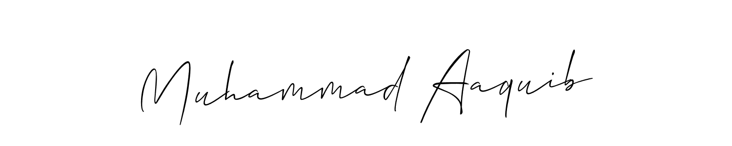 This is the best signature style for the Muhammad Aaquib name. Also you like these signature font (Allison_Script). Mix name signature. Muhammad Aaquib signature style 2 images and pictures png