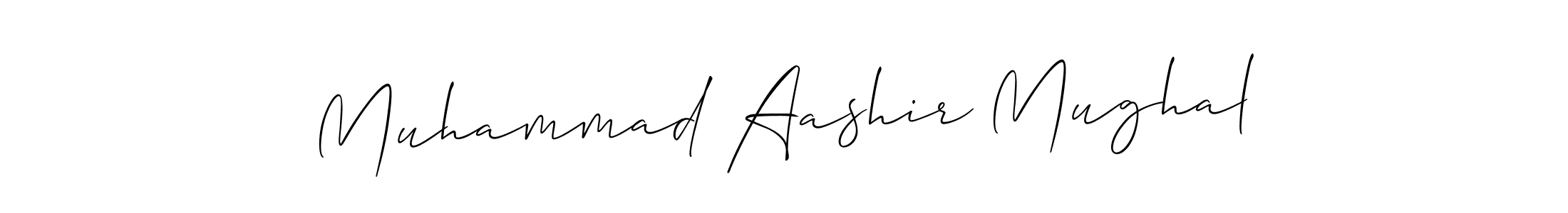 Design your own signature with our free online signature maker. With this signature software, you can create a handwritten (Allison_Script) signature for name Muhammad Aashir Mughal. Muhammad Aashir Mughal signature style 2 images and pictures png