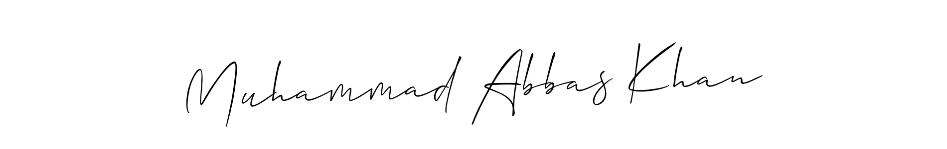 Also we have Muhammad Abbas Khan name is the best signature style. Create professional handwritten signature collection using Allison_Script autograph style. Muhammad Abbas Khan signature style 2 images and pictures png