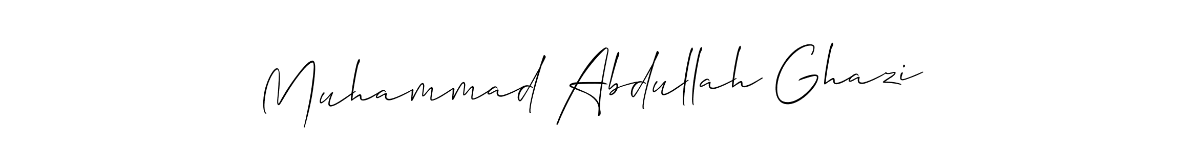 Design your own signature with our free online signature maker. With this signature software, you can create a handwritten (Allison_Script) signature for name Muhammad Abdullah Ghazi. Muhammad Abdullah Ghazi signature style 2 images and pictures png