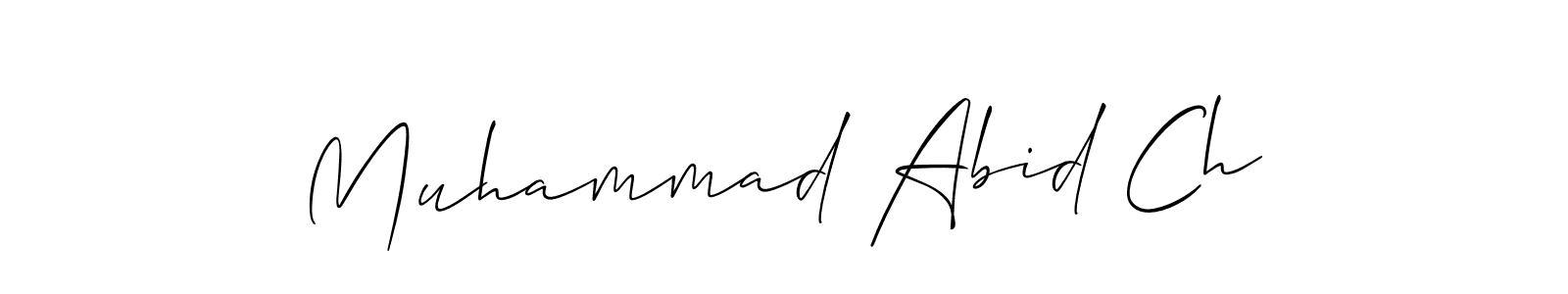 Similarly Allison_Script is the best handwritten signature design. Signature creator online .You can use it as an online autograph creator for name Muhammad Abid Ch. Muhammad Abid Ch signature style 2 images and pictures png