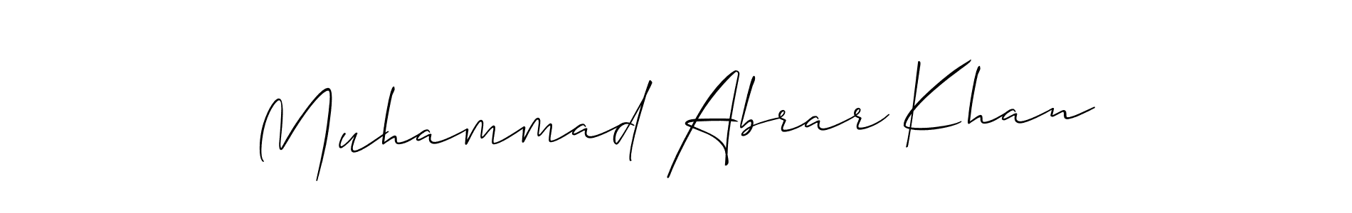 How to Draw Muhammad Abrar Khan signature style? Allison_Script is a latest design signature styles for name Muhammad Abrar Khan. Muhammad Abrar Khan signature style 2 images and pictures png