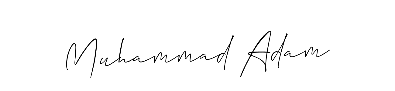 Make a beautiful signature design for name Muhammad Adam. With this signature (Allison_Script) style, you can create a handwritten signature for free. Muhammad Adam signature style 2 images and pictures png