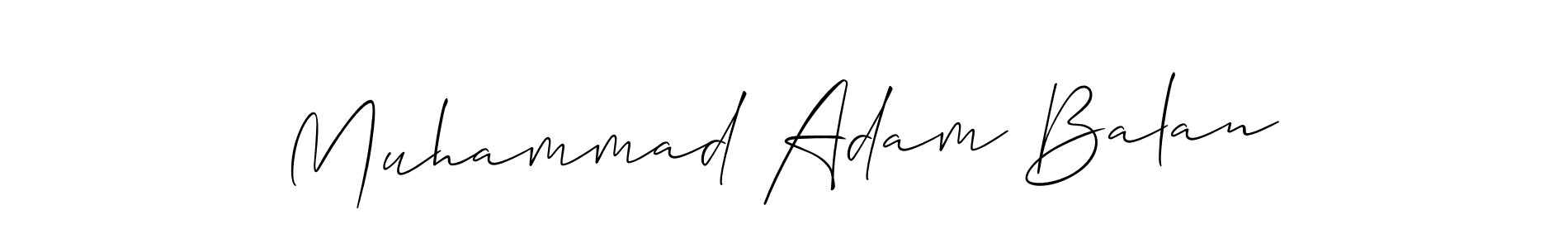 Also You can easily find your signature by using the search form. We will create Muhammad Adam Balan name handwritten signature images for you free of cost using Allison_Script sign style. Muhammad Adam Balan signature style 2 images and pictures png