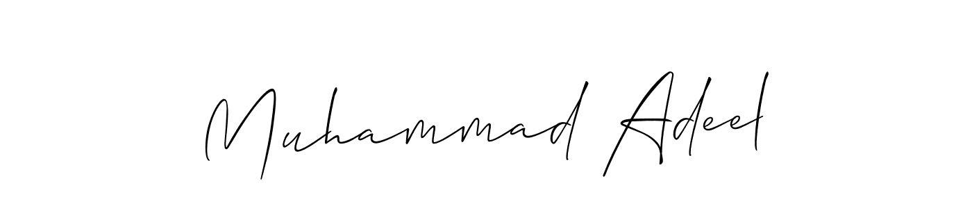 Create a beautiful signature design for name Muhammad Adeel. With this signature (Allison_Script) fonts, you can make a handwritten signature for free. Muhammad Adeel signature style 2 images and pictures png