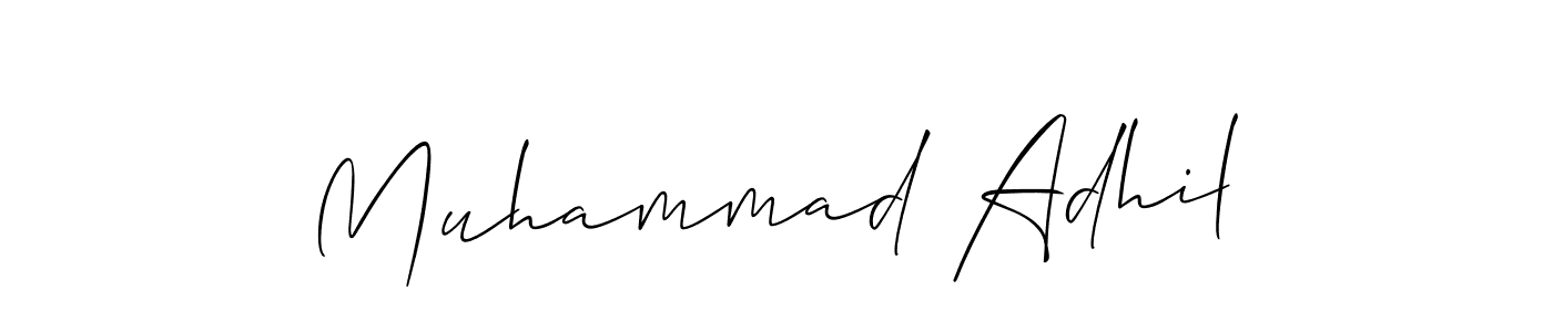 This is the best signature style for the Muhammad Adhil name. Also you like these signature font (Allison_Script). Mix name signature. Muhammad Adhil signature style 2 images and pictures png