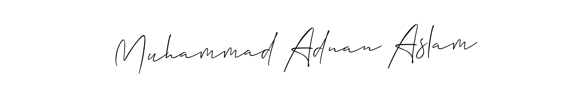 Create a beautiful signature design for name Muhammad Adnan Aslam. With this signature (Allison_Script) fonts, you can make a handwritten signature for free. Muhammad Adnan Aslam signature style 2 images and pictures png