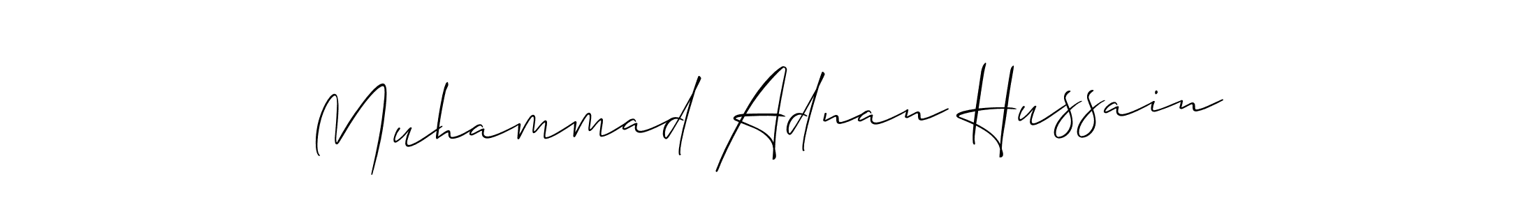 How to Draw Muhammad Adnan Hussain signature style? Allison_Script is a latest design signature styles for name Muhammad Adnan Hussain. Muhammad Adnan Hussain signature style 2 images and pictures png