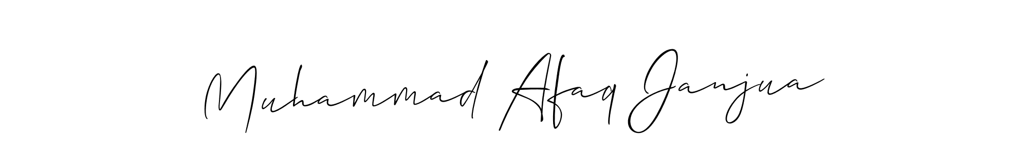 You should practise on your own different ways (Allison_Script) to write your name (Muhammad Afaq Janjua) in signature. don't let someone else do it for you. Muhammad Afaq Janjua signature style 2 images and pictures png