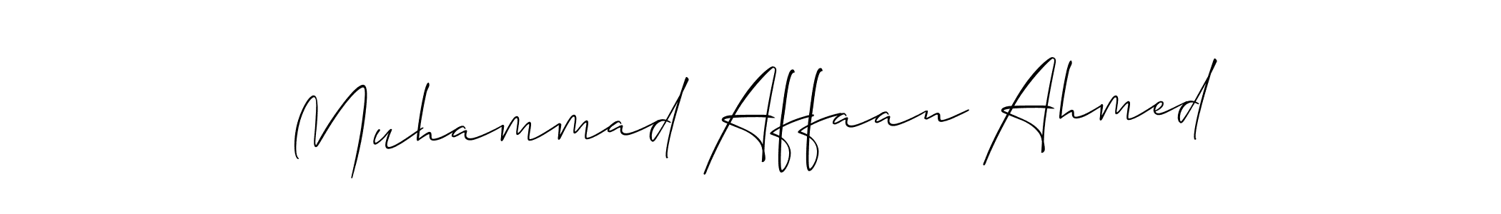 How to Draw Muhammad Affaan Ahmed signature style? Allison_Script is a latest design signature styles for name Muhammad Affaan Ahmed. Muhammad Affaan Ahmed signature style 2 images and pictures png