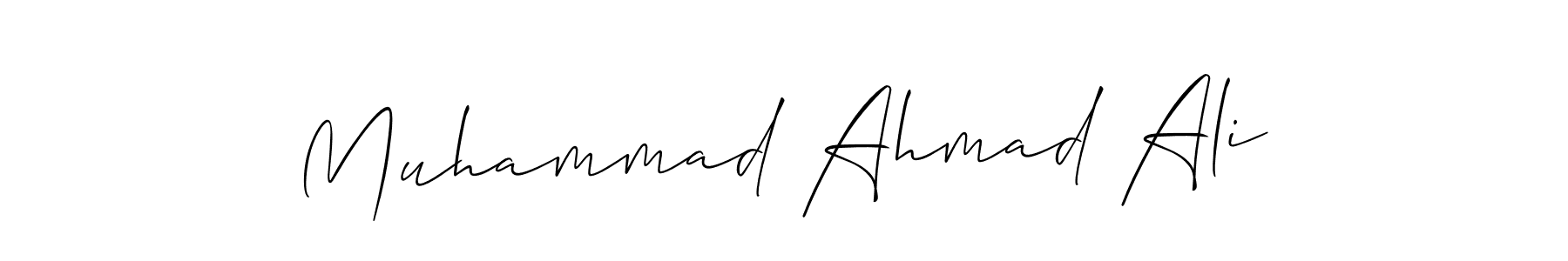 It looks lik you need a new signature style for name Muhammad Ahmad Ali. Design unique handwritten (Allison_Script) signature with our free signature maker in just a few clicks. Muhammad Ahmad Ali signature style 2 images and pictures png