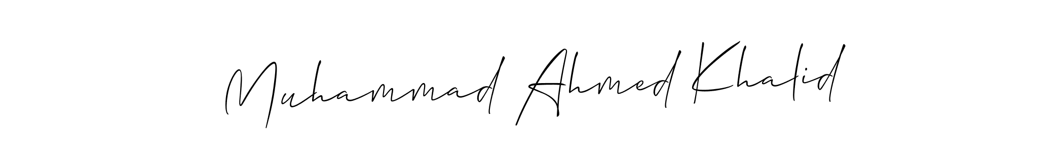 Check out images of Autograph of Muhammad Ahmed Khalid name. Actor Muhammad Ahmed Khalid Signature Style. Allison_Script is a professional sign style online. Muhammad Ahmed Khalid signature style 2 images and pictures png