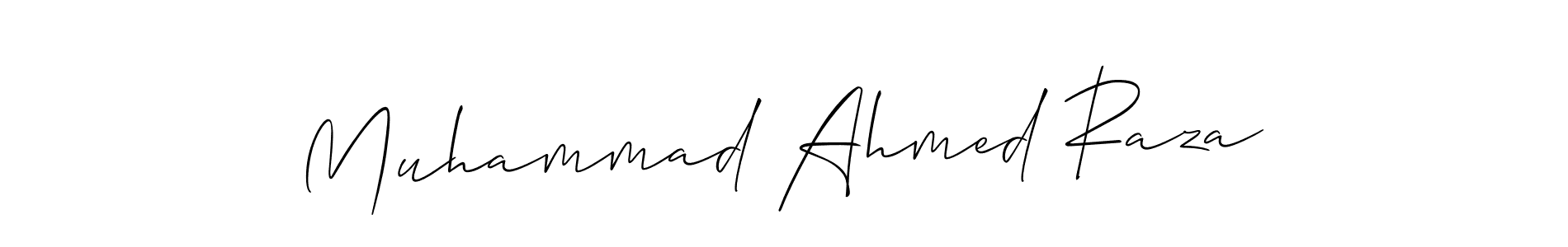 How to make Muhammad Ahmed Raza signature? Allison_Script is a professional autograph style. Create handwritten signature for Muhammad Ahmed Raza name. Muhammad Ahmed Raza signature style 2 images and pictures png