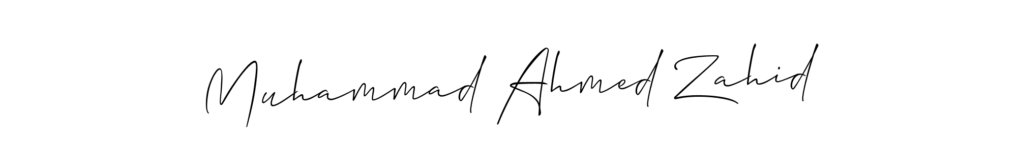 Make a beautiful signature design for name Muhammad Ahmed Zahid. Use this online signature maker to create a handwritten signature for free. Muhammad Ahmed Zahid signature style 2 images and pictures png