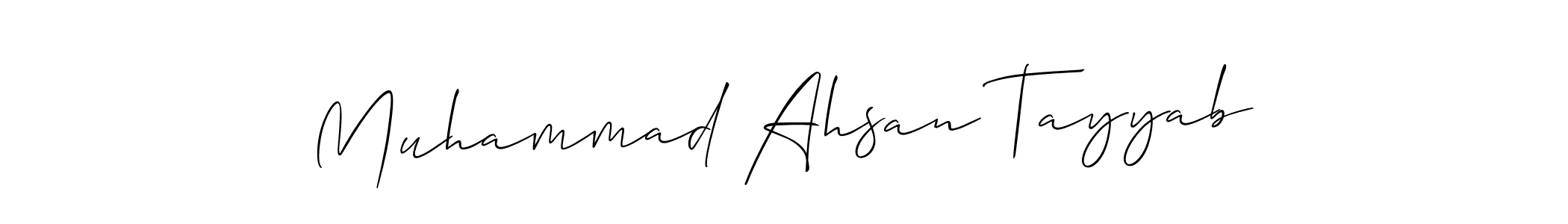 Once you've used our free online signature maker to create your best signature Allison_Script style, it's time to enjoy all of the benefits that Muhammad Ahsan Tayyab name signing documents. Muhammad Ahsan Tayyab signature style 2 images and pictures png