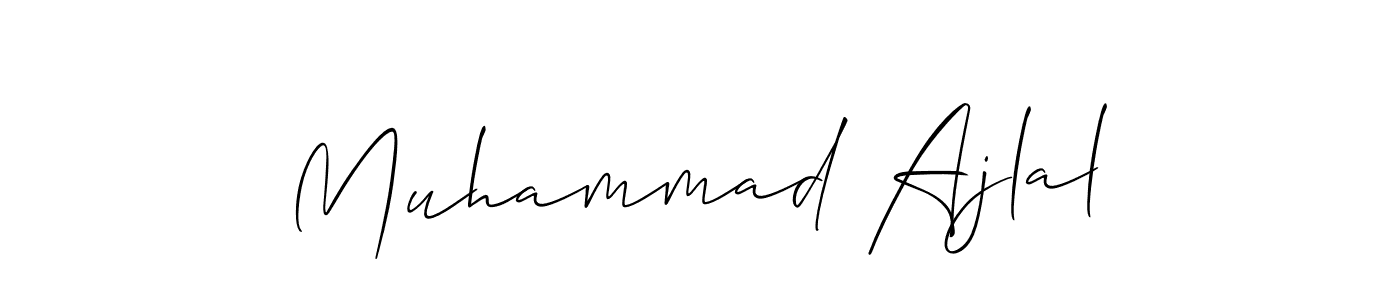 Similarly Allison_Script is the best handwritten signature design. Signature creator online .You can use it as an online autograph creator for name Muhammad Ajlal. Muhammad Ajlal signature style 2 images and pictures png