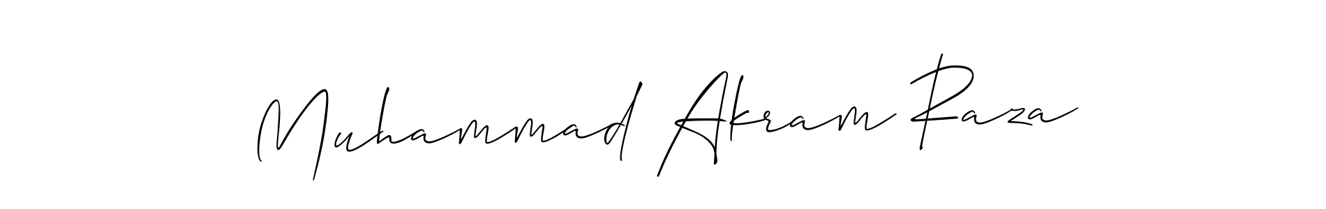 Make a beautiful signature design for name Muhammad Akram Raza. With this signature (Allison_Script) style, you can create a handwritten signature for free. Muhammad Akram Raza signature style 2 images and pictures png