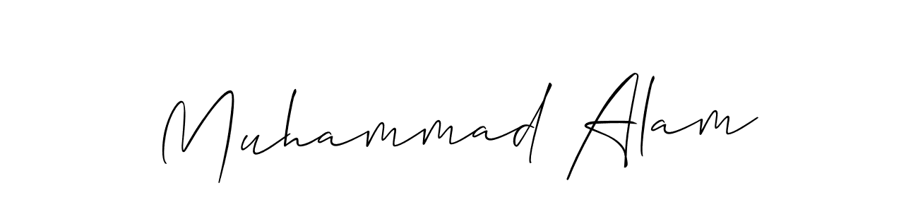 It looks lik you need a new signature style for name Muhammad Alam. Design unique handwritten (Allison_Script) signature with our free signature maker in just a few clicks. Muhammad Alam signature style 2 images and pictures png