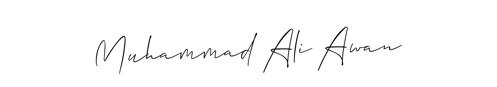 It looks lik you need a new signature style for name Muhammad Ali Awan. Design unique handwritten (Allison_Script) signature with our free signature maker in just a few clicks. Muhammad Ali Awan signature style 2 images and pictures png