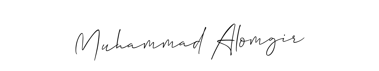 Best and Professional Signature Style for Muhammad Alomgir. Allison_Script Best Signature Style Collection. Muhammad Alomgir signature style 2 images and pictures png