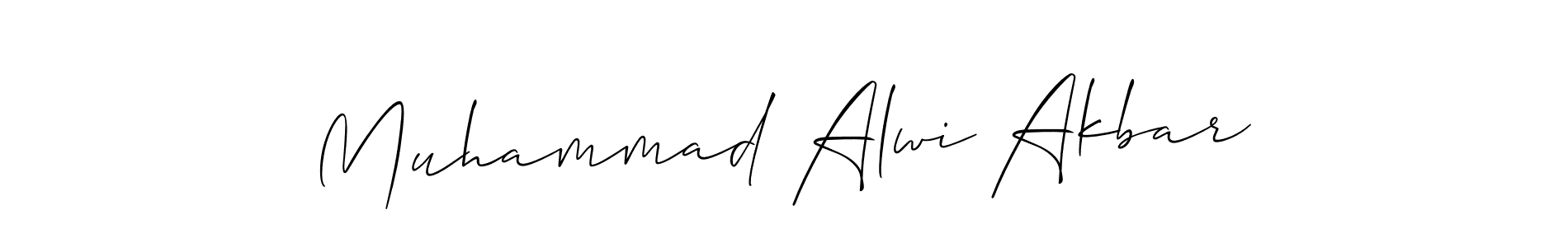 Create a beautiful signature design for name Muhammad Alwi Akbar. With this signature (Allison_Script) fonts, you can make a handwritten signature for free. Muhammad Alwi Akbar signature style 2 images and pictures png