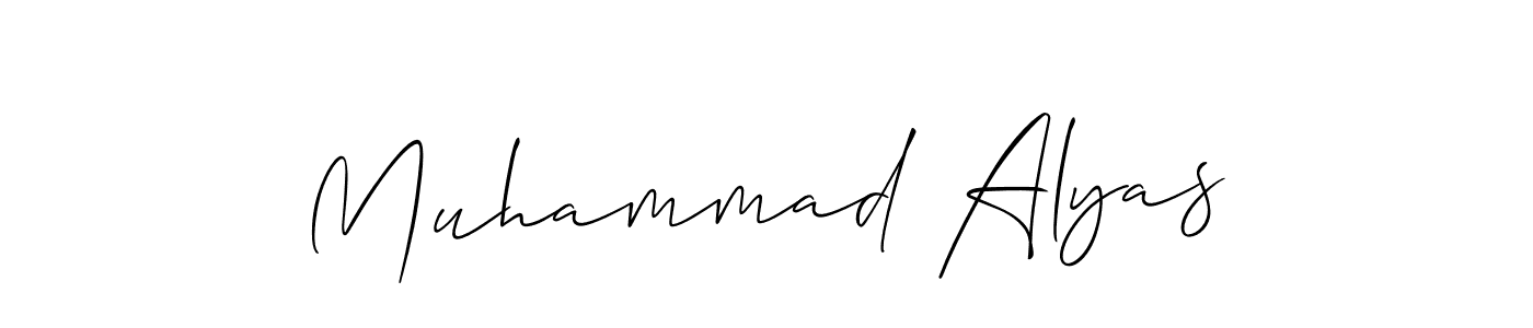 Create a beautiful signature design for name Muhammad Alyas. With this signature (Allison_Script) fonts, you can make a handwritten signature for free. Muhammad Alyas signature style 2 images and pictures png