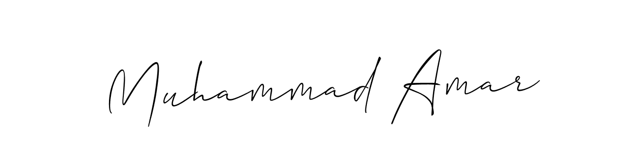 It looks lik you need a new signature style for name Muhammad Amar. Design unique handwritten (Allison_Script) signature with our free signature maker in just a few clicks. Muhammad Amar signature style 2 images and pictures png