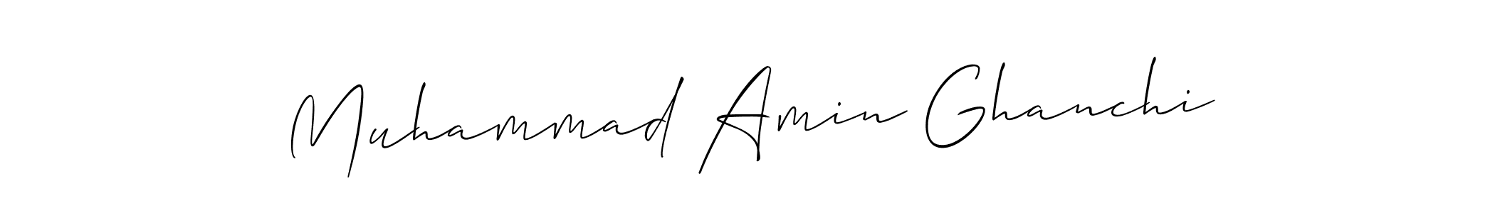 Design your own signature with our free online signature maker. With this signature software, you can create a handwritten (Allison_Script) signature for name Muhammad Amin Ghanchi. Muhammad Amin Ghanchi signature style 2 images and pictures png