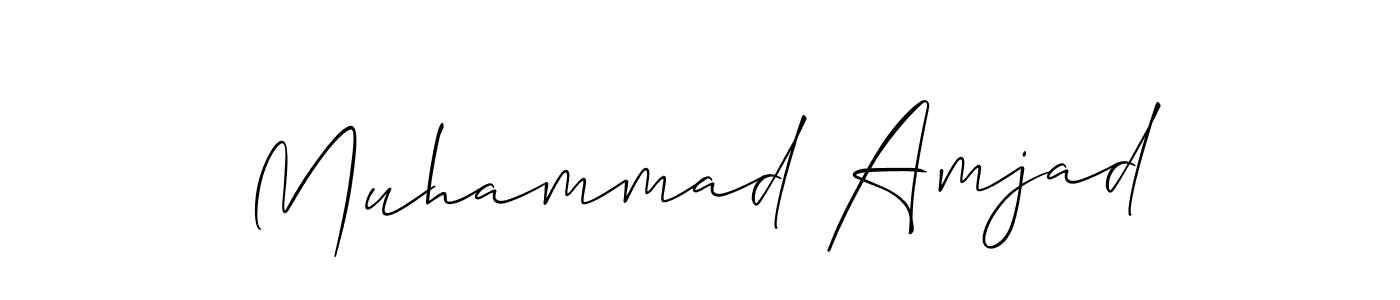 Also we have Muhammad Amjad name is the best signature style. Create professional handwritten signature collection using Allison_Script autograph style. Muhammad Amjad signature style 2 images and pictures png