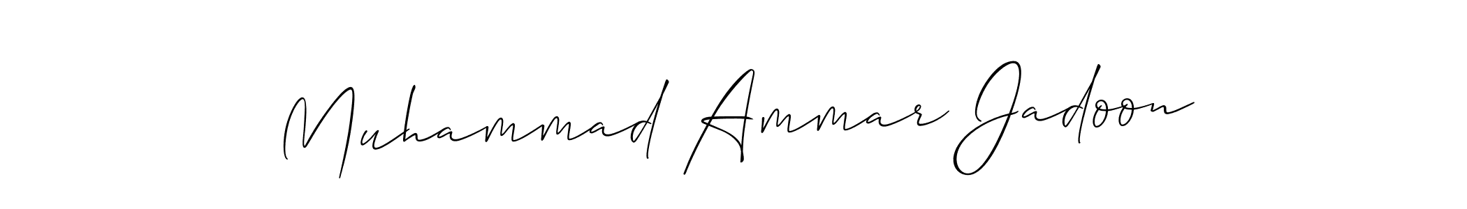 Create a beautiful signature design for name Muhammad Ammar Jadoon. With this signature (Allison_Script) fonts, you can make a handwritten signature for free. Muhammad Ammar Jadoon signature style 2 images and pictures png