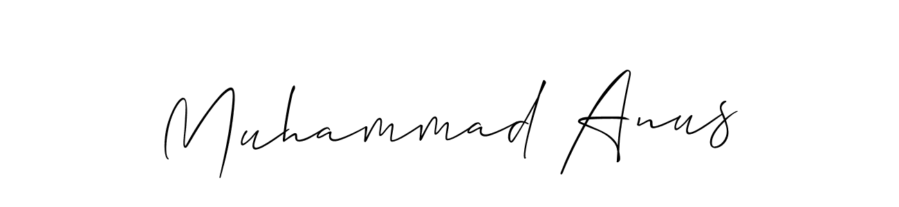 How to make Muhammad Anus name signature. Use Allison_Script style for creating short signs online. This is the latest handwritten sign. Muhammad Anus signature style 2 images and pictures png