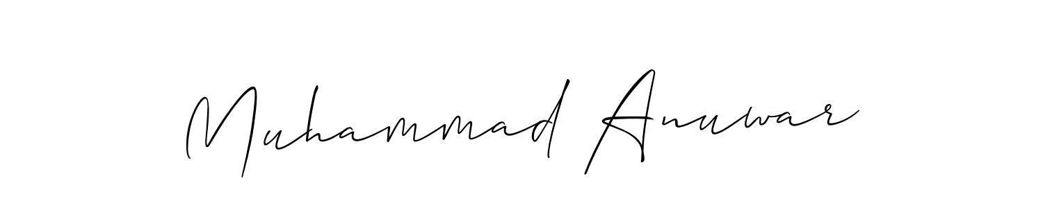 Design your own signature with our free online signature maker. With this signature software, you can create a handwritten (Allison_Script) signature for name Muhammad Anuwar. Muhammad Anuwar signature style 2 images and pictures png