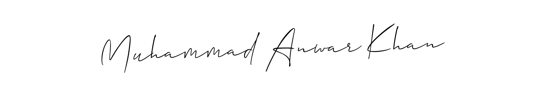 if you are searching for the best signature style for your name Muhammad Anwar Khan. so please give up your signature search. here we have designed multiple signature styles  using Allison_Script. Muhammad Anwar Khan signature style 2 images and pictures png