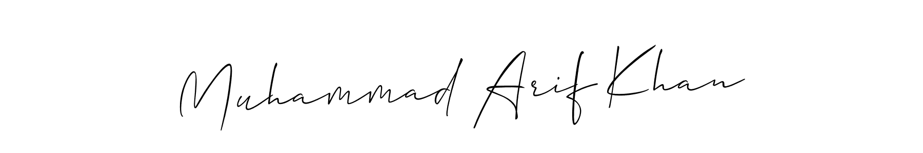 Similarly Allison_Script is the best handwritten signature design. Signature creator online .You can use it as an online autograph creator for name Muhammad Arif Khan. Muhammad Arif Khan signature style 2 images and pictures png