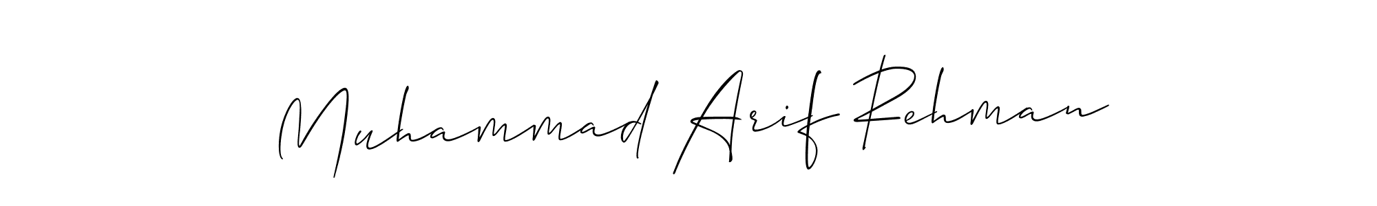 Similarly Allison_Script is the best handwritten signature design. Signature creator online .You can use it as an online autograph creator for name Muhammad Arif Rehman. Muhammad Arif Rehman signature style 2 images and pictures png
