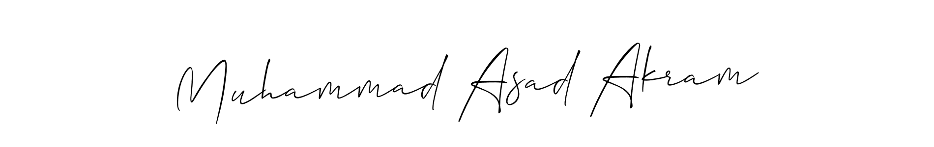 Allison_Script is a professional signature style that is perfect for those who want to add a touch of class to their signature. It is also a great choice for those who want to make their signature more unique. Get Muhammad Asad Akram name to fancy signature for free. Muhammad Asad Akram signature style 2 images and pictures png