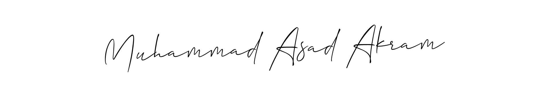The best way (Allison_Script) to make a short signature is to pick only two or three words in your name. The name Muhammad Asad Akram include a total of six letters. For converting this name. Muhammad Asad Akram signature style 2 images and pictures png