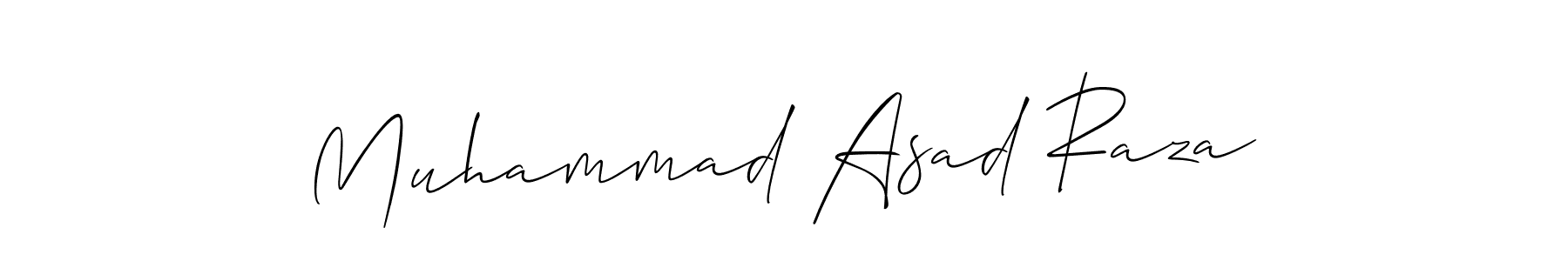 Allison_Script is a professional signature style that is perfect for those who want to add a touch of class to their signature. It is also a great choice for those who want to make their signature more unique. Get Muhammad Asad Raza name to fancy signature for free. Muhammad Asad Raza signature style 2 images and pictures png