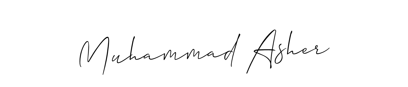 Muhammad Asher stylish signature style. Best Handwritten Sign (Allison_Script) for my name. Handwritten Signature Collection Ideas for my name Muhammad Asher. Muhammad Asher signature style 2 images and pictures png