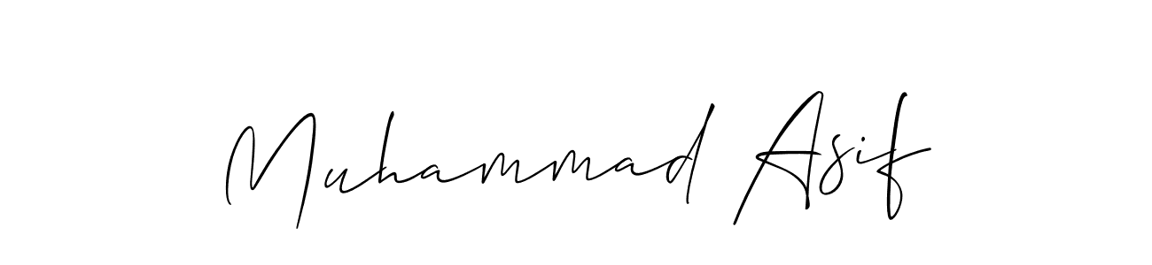 Use a signature maker to create a handwritten signature online. With this signature software, you can design (Allison_Script) your own signature for name Muhammad Asif. Muhammad Asif signature style 2 images and pictures png