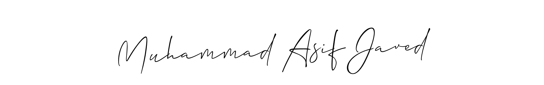 Create a beautiful signature design for name Muhammad Asif Javed. With this signature (Allison_Script) fonts, you can make a handwritten signature for free. Muhammad Asif Javed signature style 2 images and pictures png