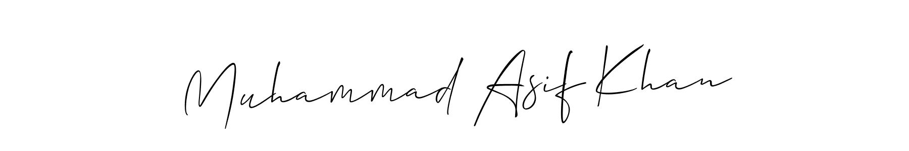 Also You can easily find your signature by using the search form. We will create Muhammad Asif Khan name handwritten signature images for you free of cost using Allison_Script sign style. Muhammad Asif Khan signature style 2 images and pictures png