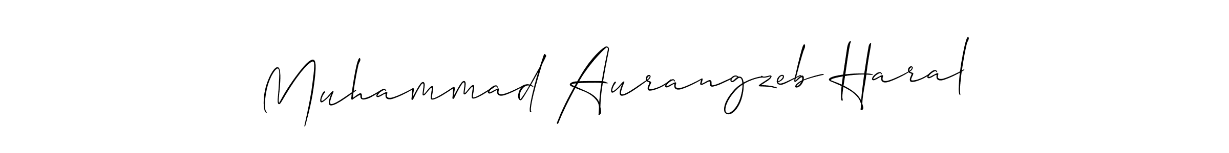 if you are searching for the best signature style for your name Muhammad Aurangzeb Haral. so please give up your signature search. here we have designed multiple signature styles  using Allison_Script. Muhammad Aurangzeb Haral signature style 2 images and pictures png