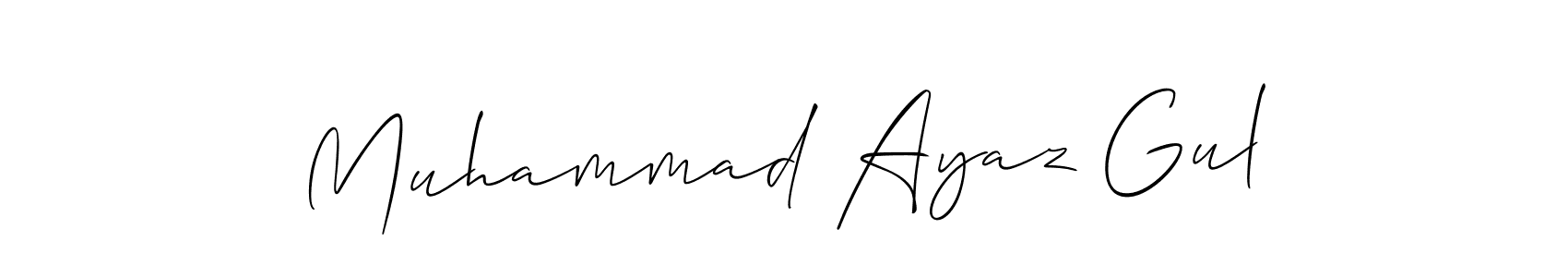 It looks lik you need a new signature style for name Muhammad Ayaz Gul. Design unique handwritten (Allison_Script) signature with our free signature maker in just a few clicks. Muhammad Ayaz Gul signature style 2 images and pictures png