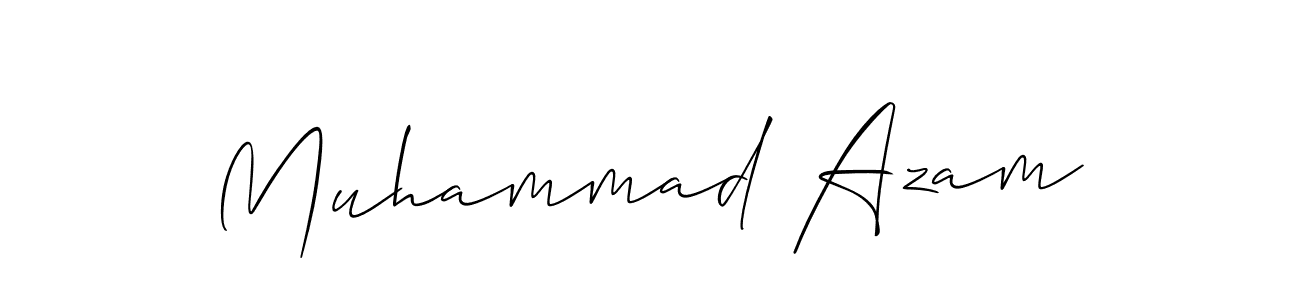 Also we have Muhammad Azam name is the best signature style. Create professional handwritten signature collection using Allison_Script autograph style. Muhammad Azam signature style 2 images and pictures png