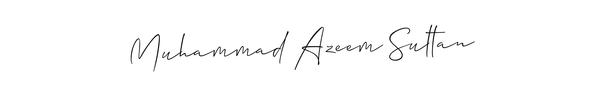 Design your own signature with our free online signature maker. With this signature software, you can create a handwritten (Allison_Script) signature for name Muhammad Azeem Sultan. Muhammad Azeem Sultan signature style 2 images and pictures png