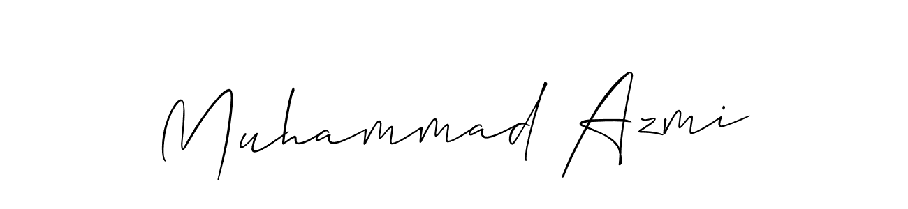 Design your own signature with our free online signature maker. With this signature software, you can create a handwritten (Allison_Script) signature for name Muhammad Azmi. Muhammad Azmi signature style 2 images and pictures png