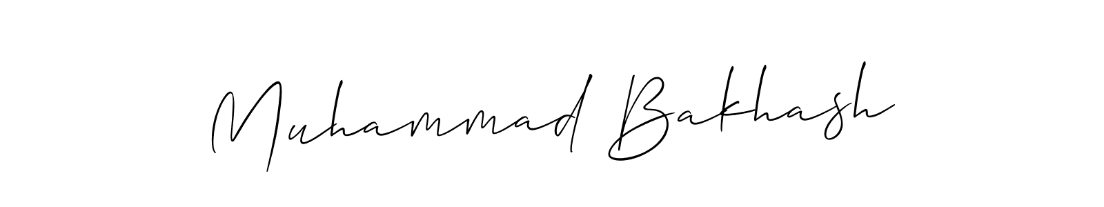 Also we have Muhammad Bakhash name is the best signature style. Create professional handwritten signature collection using Allison_Script autograph style. Muhammad Bakhash signature style 2 images and pictures png